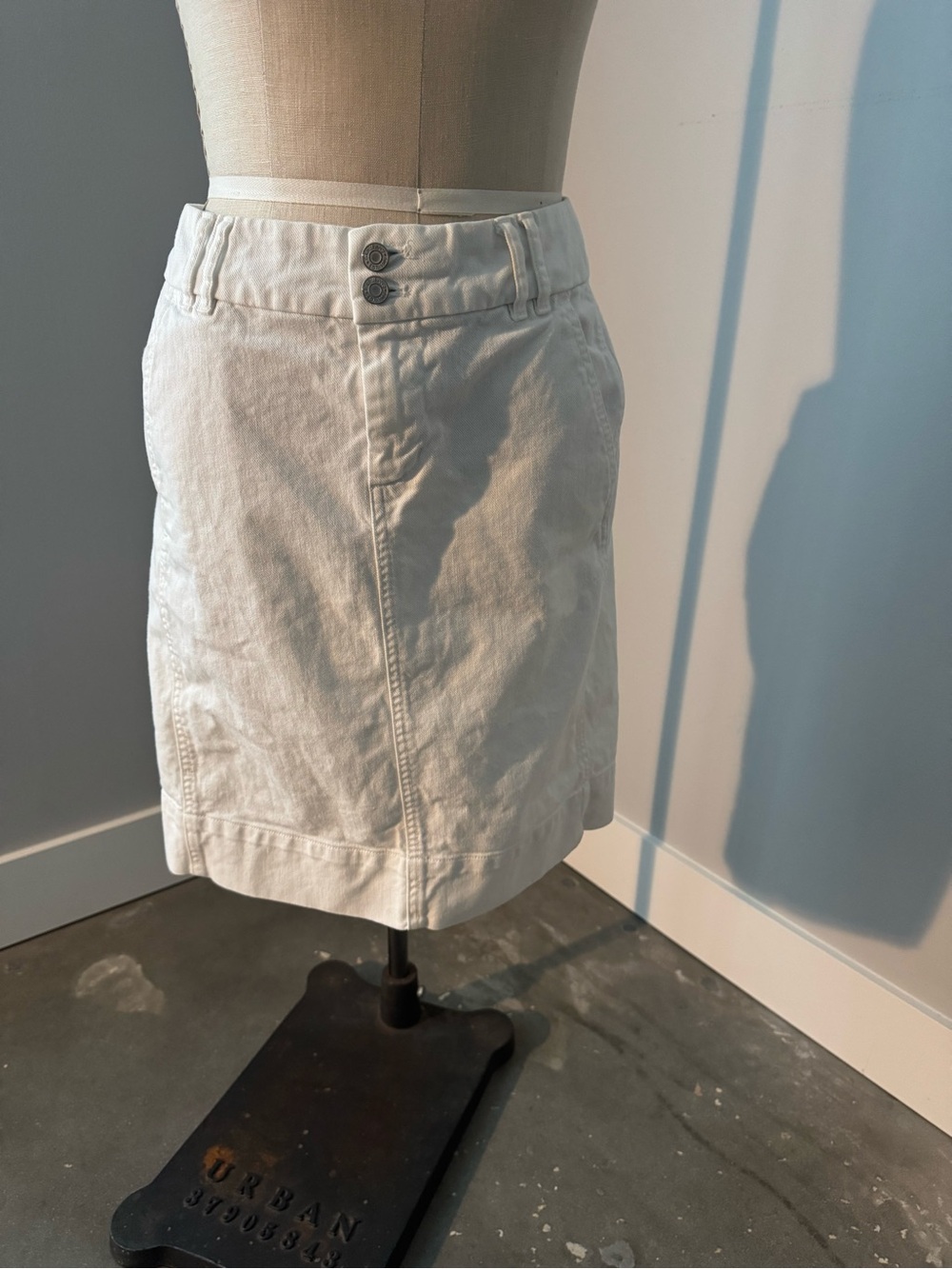 GAP White Denim Mini Skirt